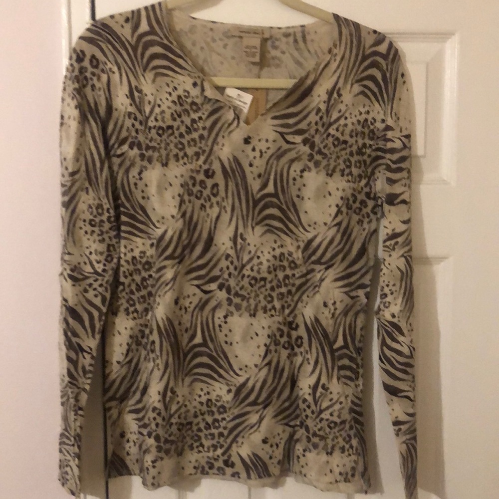 Animal print sweater